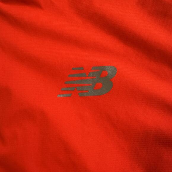 New Balance Hoode Jacket Red Blue Drawtring Waist SZ L - Picture 12 of 13